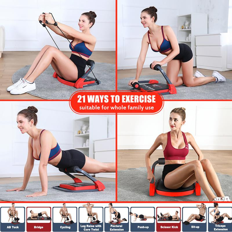 MBB Ab Workout Equipment,Ab Training Machine for Home Gym,Abdominal Exercise Equipment,Ab Crunch Sit up Bench for Full Body Exercise Equipment