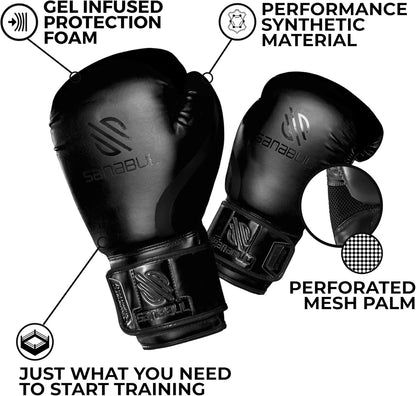 Essential Gel Boxing Gloves Kickboxing Gloves for Men & Women Boxing Training & Sparring Gloves Muay Thai and Heavy Bag Training