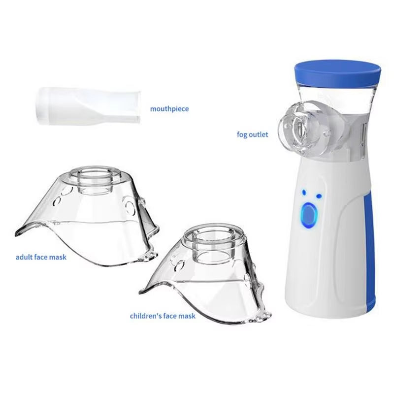 Handheld Nebulizer Handheld Asthma Inhaler Atomizer Small Asthma Inhaler Nebulizer Mesh Nebulizer for Home and Outdoor