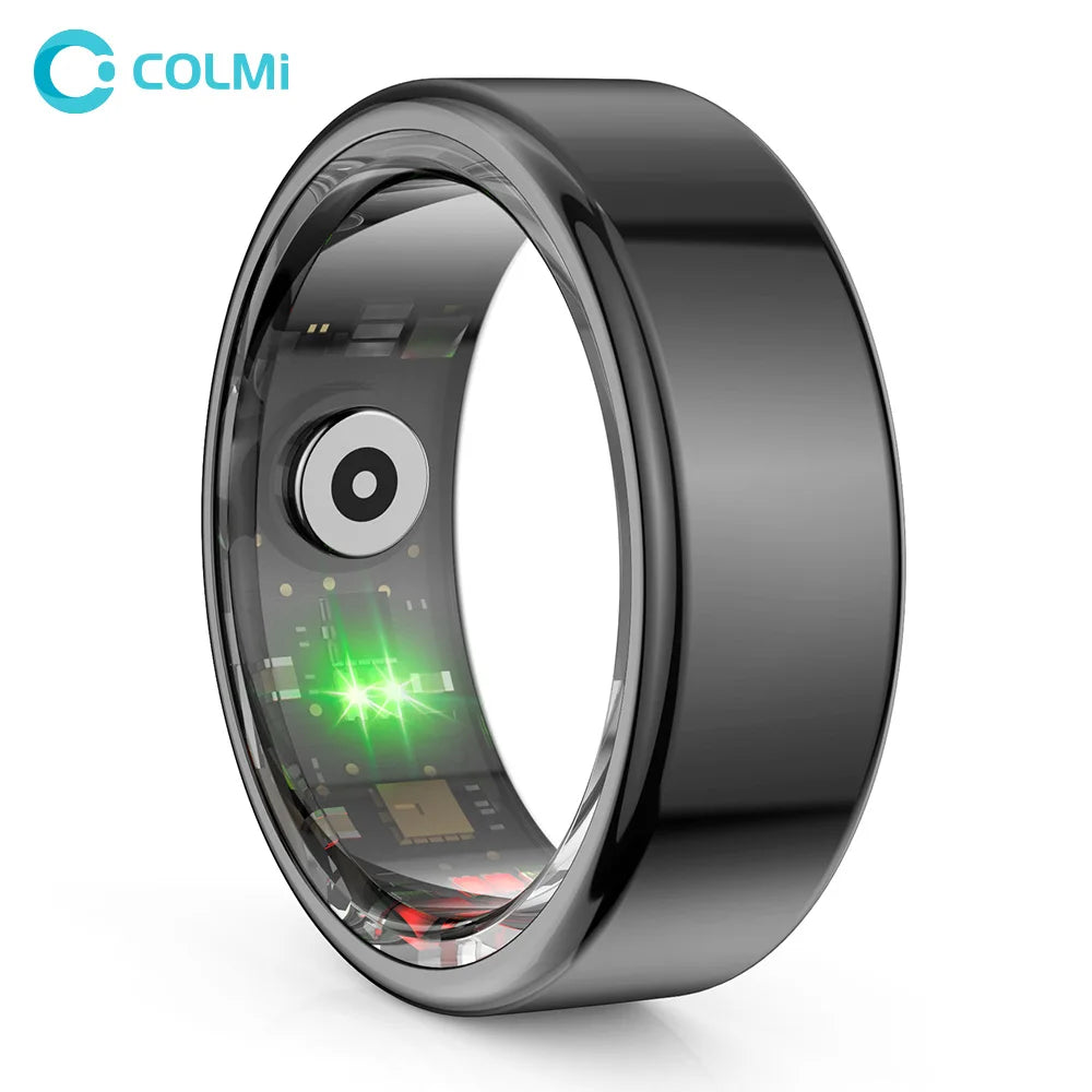 R02 Smart Ring Health Monitoring IP68 & 3ATM Waterproof Multi-Sport Mode Military Grade Titanium Steel Shell for Men Women